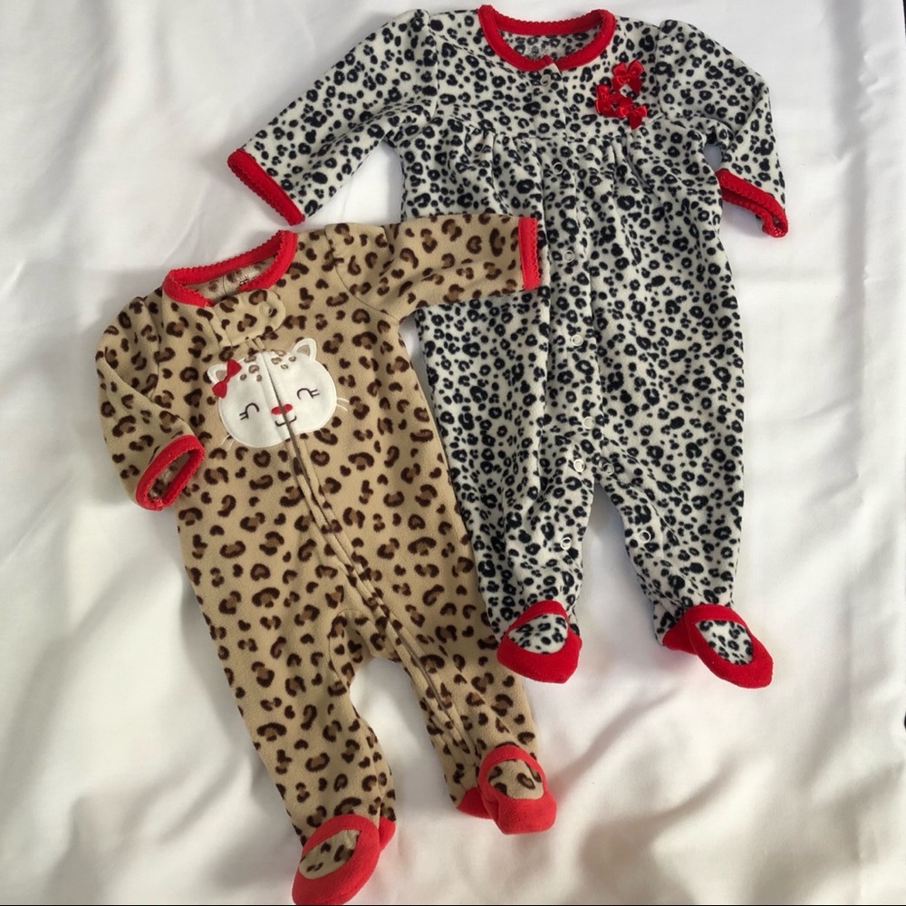❌ Fleece Carter’s PJs NB & 3mt